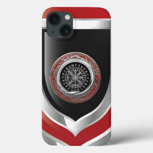 [610] Vegvisir - Viking Silver Magic Runass iPhone 13 Hoesje