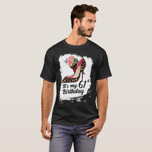 61 Ans talons hauts Leopard C'est ma 61e naissance (Devant entier)