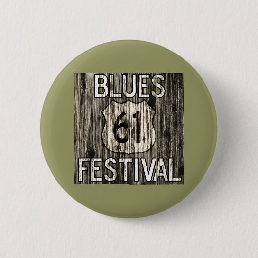 61 Blues Festival Ronde Button 5,7 Cm (Voorkant)
