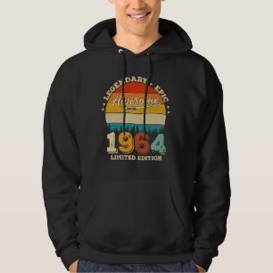 61 jaar oude Bday 1964 Geweldige 61ste verjaardags Hoodie