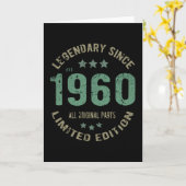 61 jaar oude Bday Legend 61ste verjaardag Kaart (Gele Bloem)