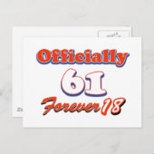 61 jaar oude design briefkaart (Voorkant / Achterkant)