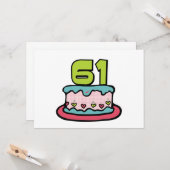 61 jaar oude vogelbeker kaart (Voorkant / Achterkant in situ)