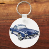 61CorvetteGlitzie Sleutelhanger (Voorkant)