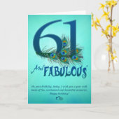 61e anniversaire Cartes modèles (Fleur jaune)