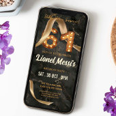 61e anniversaire Invitation mobile