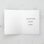 61e carte d'anniversaire avec feux d'artifice et b (Intérieur)