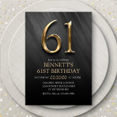 61e Invitation d'anniversaire