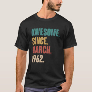 61e verjaardag 61 maart oude wijntag t-shirt