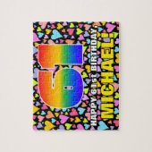 61e verjaardag - Fun, liefhebbende harteschepen +  Legpuzzel (Verticaal)