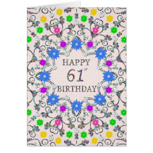 61ste Abstracte bloemen van de Birthday