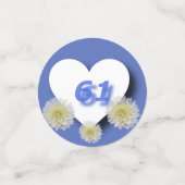 61ste bruiloft Jubileum Confetti (Kleine voorkant)