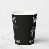 61ste verjaardag: Art Deco Style + aangepaste naam Papieren Bekers (Links)