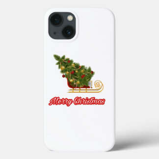 62.Ho Ho Ho Santa claus lacht om vrolijk kerstfees iPhone 13 Hoesje