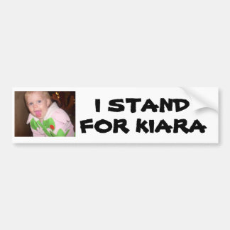 62, IK STAND , VOOR KIARA BUMPERSTICKER