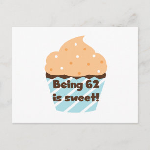 62 is zoete T-shirts en cadeautjes Briefkaart