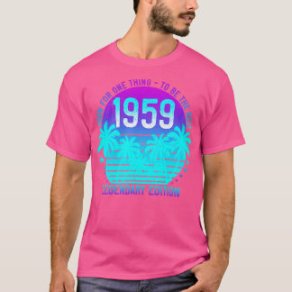 62 jaar oud 62e verjaardag 1959  esthetiek t-shirt