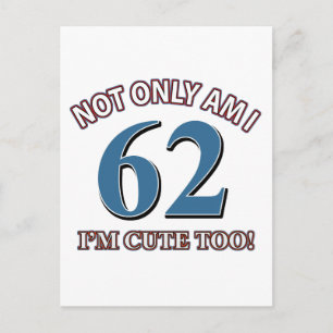62 jaar Oude design Briefkaart