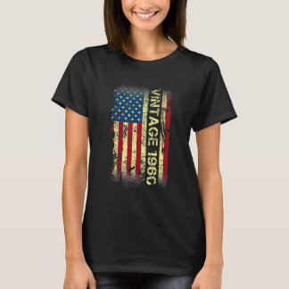 62 jaar oude Vintage 1960 Amerikaanse vlag 62e geb T-shirt