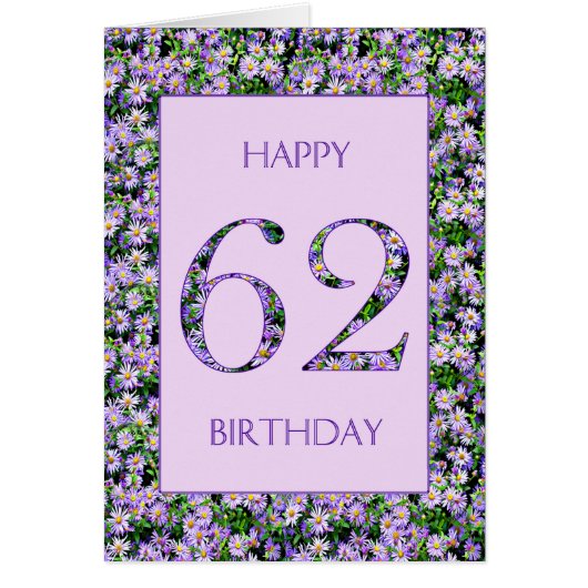 62e anniversaire de marguerites violettes (Devant)