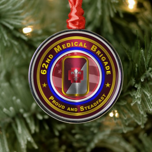 62e Kerstmis medisch brigade Metalen Ornament (Boom)