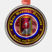 62e Kerstmis medisch brigade Metalen Ornament (Voorkant)