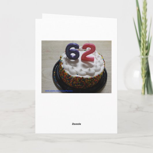 62e verjaardag kaart (Achterkant)