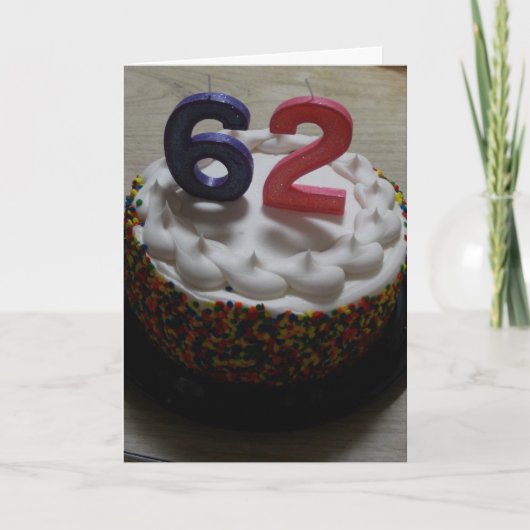 62e verjaardag kaart (Voorkant)