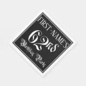 62nd Birthday Party — Fancy Script + Custom Name Servet (Hoek)