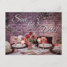 6371-Bruid en bruidegom Trouwtafel Briefkaart