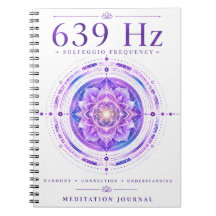 639 Hz Solfeggio Frequentie Notitieboek – Harmony 