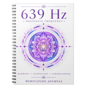 639 Hz Solfeggio Frequentie Notitieboek – Harmony