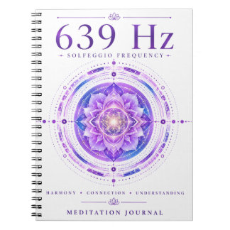639 Hz Solfeggio Frequentie Notitieboek – Harmony 