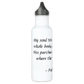 63:1 de psaume - petite bouteille jaune de liberté (Gauche)