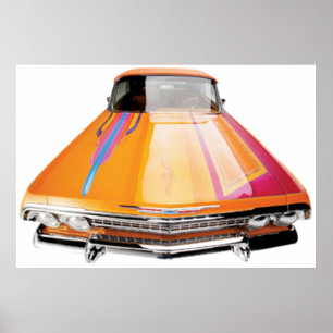63 Chevy Impala omkeerbaar Poster van lopercellen