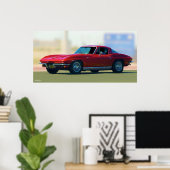 "63 CORVETTE POSTER (Thuiskantoor)