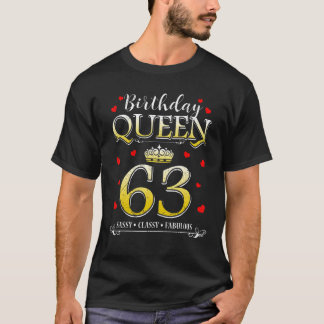 63 en 63 jaar oud en 63 jaar oud voor vrouwen t-shirt