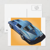 63_Gespleten Window_BlueYellow Box Briefkaart (Voorkant / Achterkant)