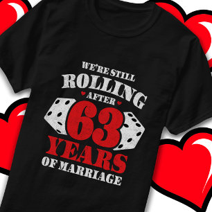 63 Jaar Getrouwd Funny 63e Trouwdag T-shirt