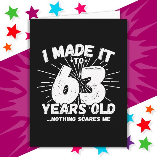 63 Jaar Oud Sarcastisch Meme Grappig 63e Verjaarda Kaart