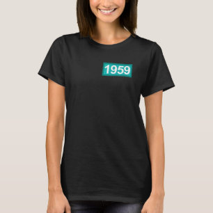63 jaar oude Vintage 1959 63e verjaardag T-shirt
