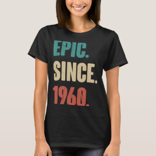63 jaar oude Vintage 1960 op 63ste decorati T-shirt