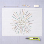 63 National Parks Map geeft US Park Campin Tissuepapier (Craft)