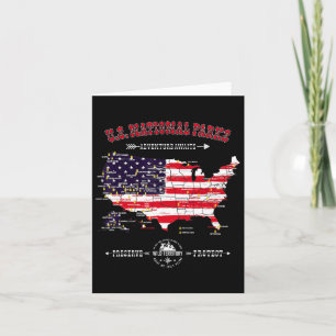 63 Nationale parkkaart - Amerikaanse vlag Hiki Kaart