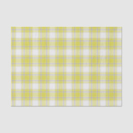 63 Tartan Pset Yellow, Grijs & Wit nr. Tissuepapier