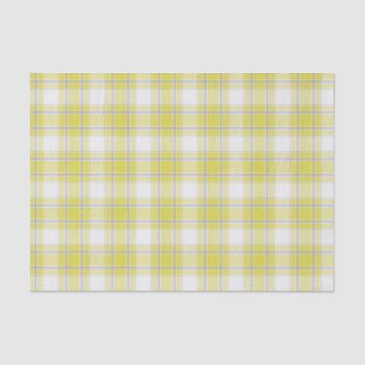 63 Tartan Pset Yellow, Grijs & Wit nr. Tissuepapier (Voorkant)