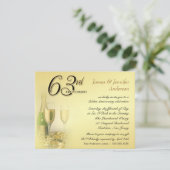63e anniversaire du Mariage Invitations (Debout devant)