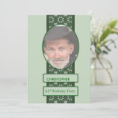 63e anniversaire Invitation de fête Ajouter une ph (Debout devant)