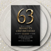63e Invitation d'anniversaire