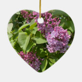 63e Jubileum Lila bewerkbaar Keramisch Ornament (Achterkant)